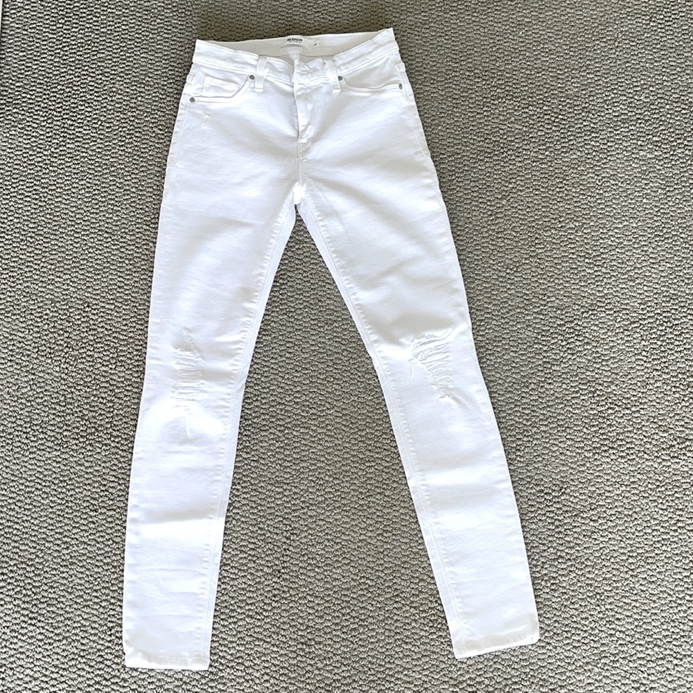Women’s Size 25 Hudson White Denim Jeans